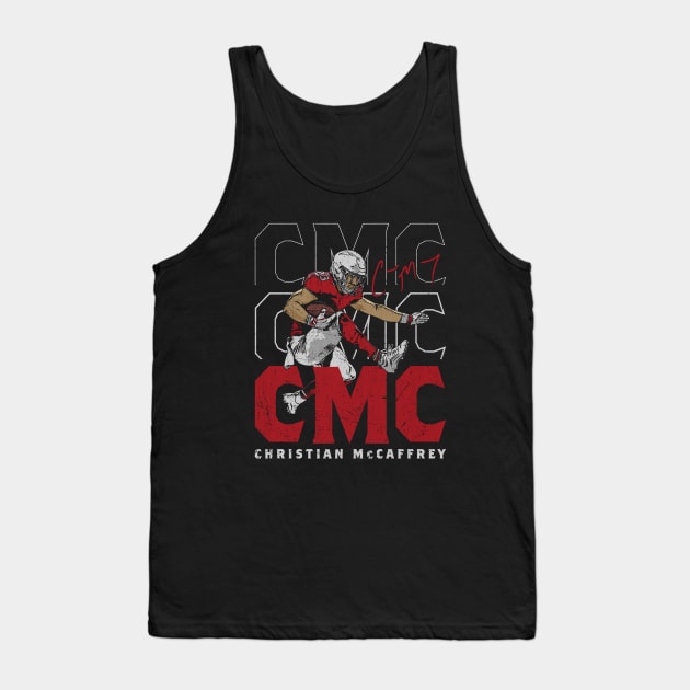 Christian McCaffrey San Francisco Hurdle Tank Top by ClarityMacaws